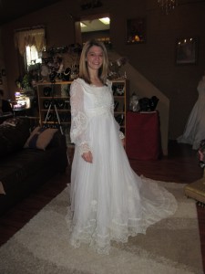 Wedding Dress Before Alteration